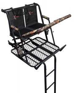 X-Stand Treestands The Jayhawk Ladderstand The Jayhawk 20' Two-Person Ladderstand Hunting Tree Stand, Black